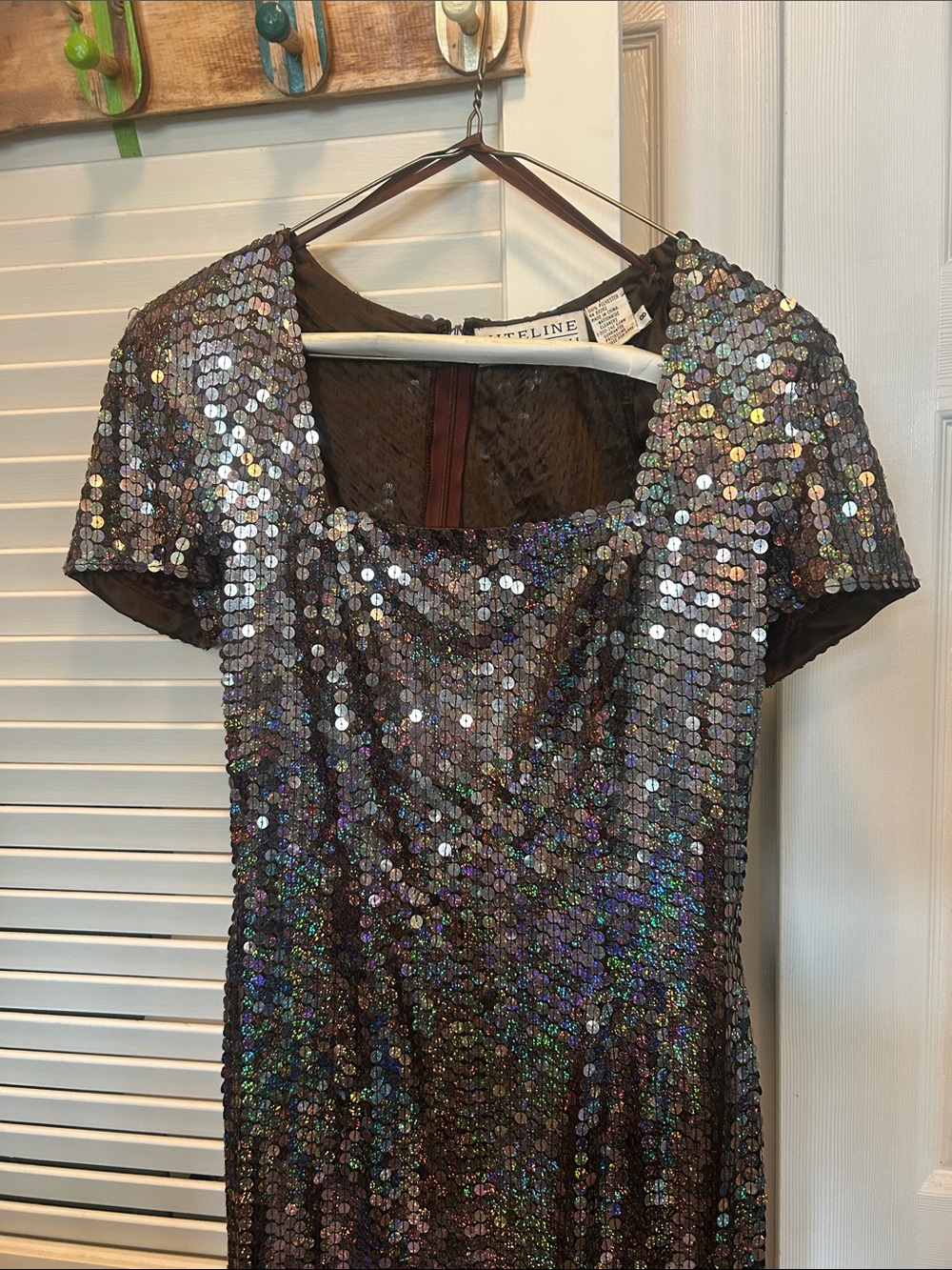 Sequin Evening Gown - Chocolate Shimmer
